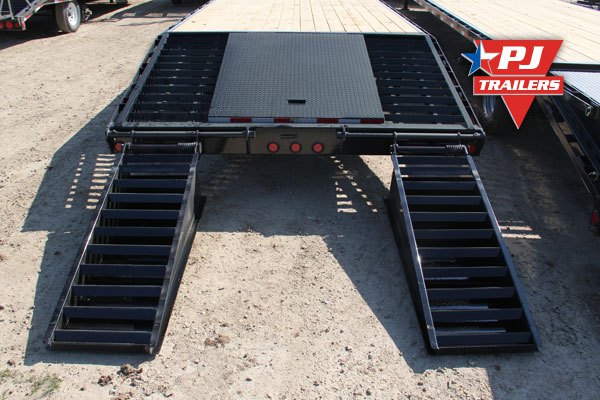 PJ Trailers 5 ft. Dovetail with 4 Flip-Over Ramps